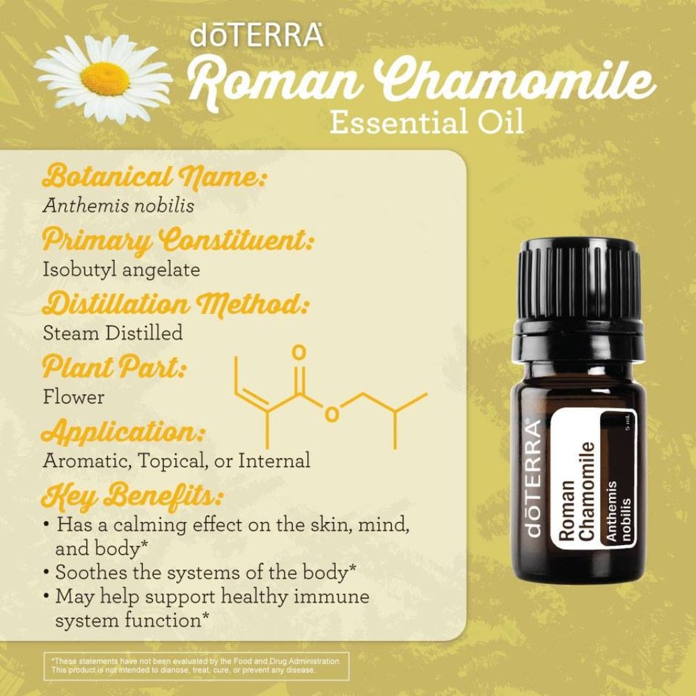 Roman Chamomile Essential Oil  5 ml doterra NEW! NEVER OPENED!